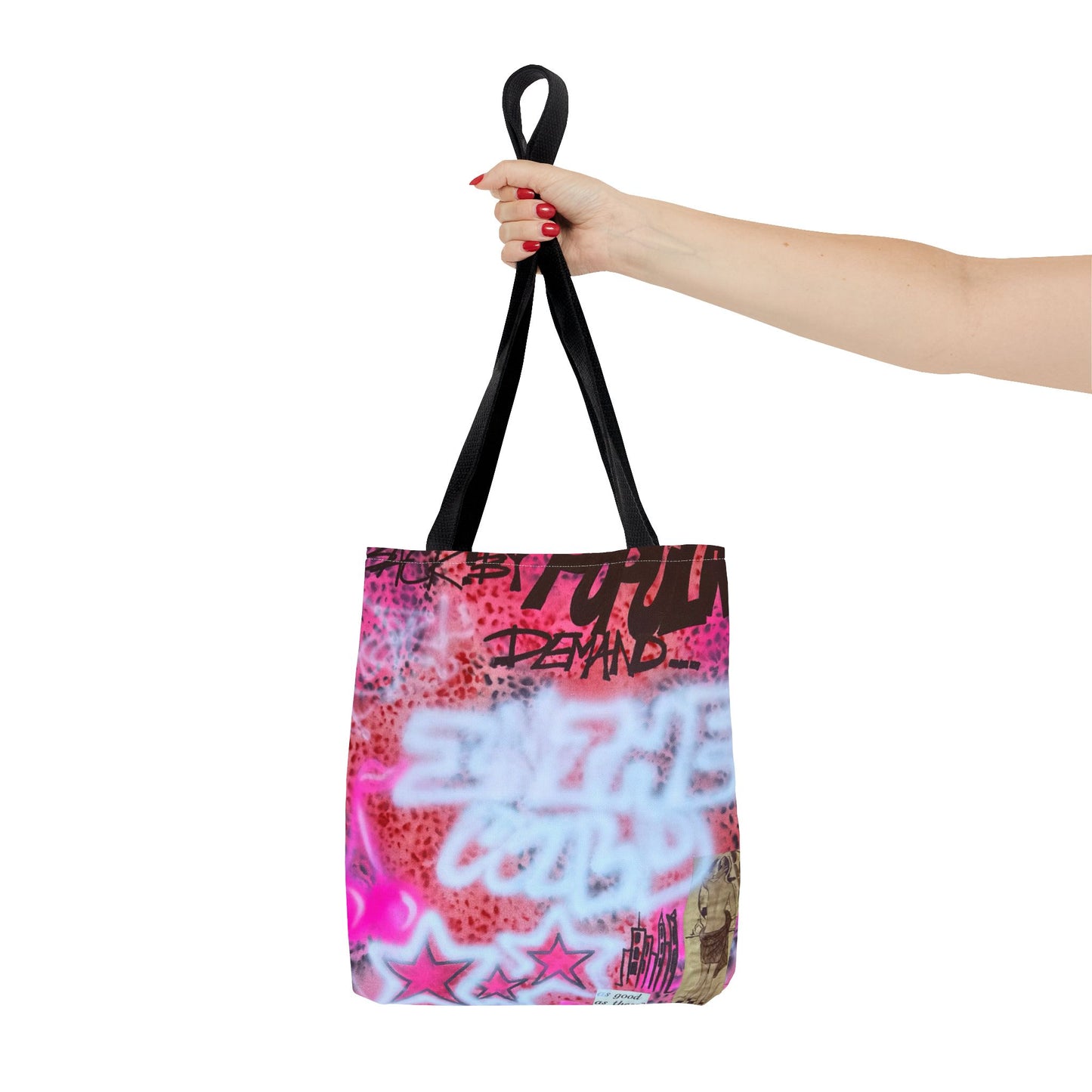 "in the wild" airbrush tote bag
