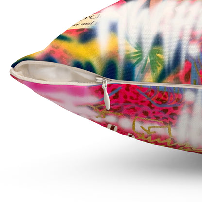 "sweet escape" airbrush pillow