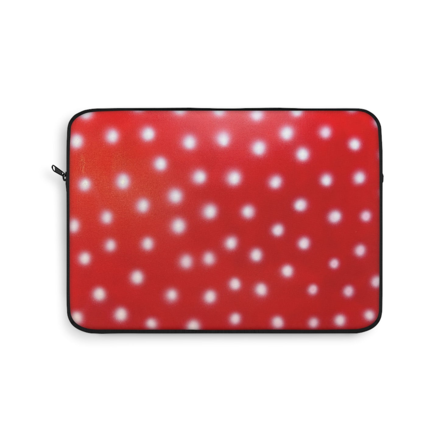 "cherry crush polka dot" airbrush laptop sleeve