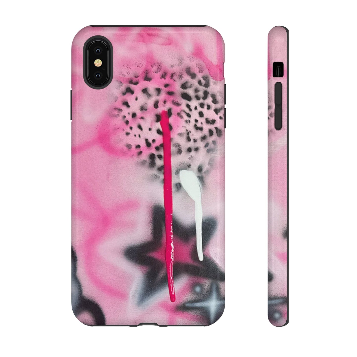 "pink cheetah" airbrush iPhone case