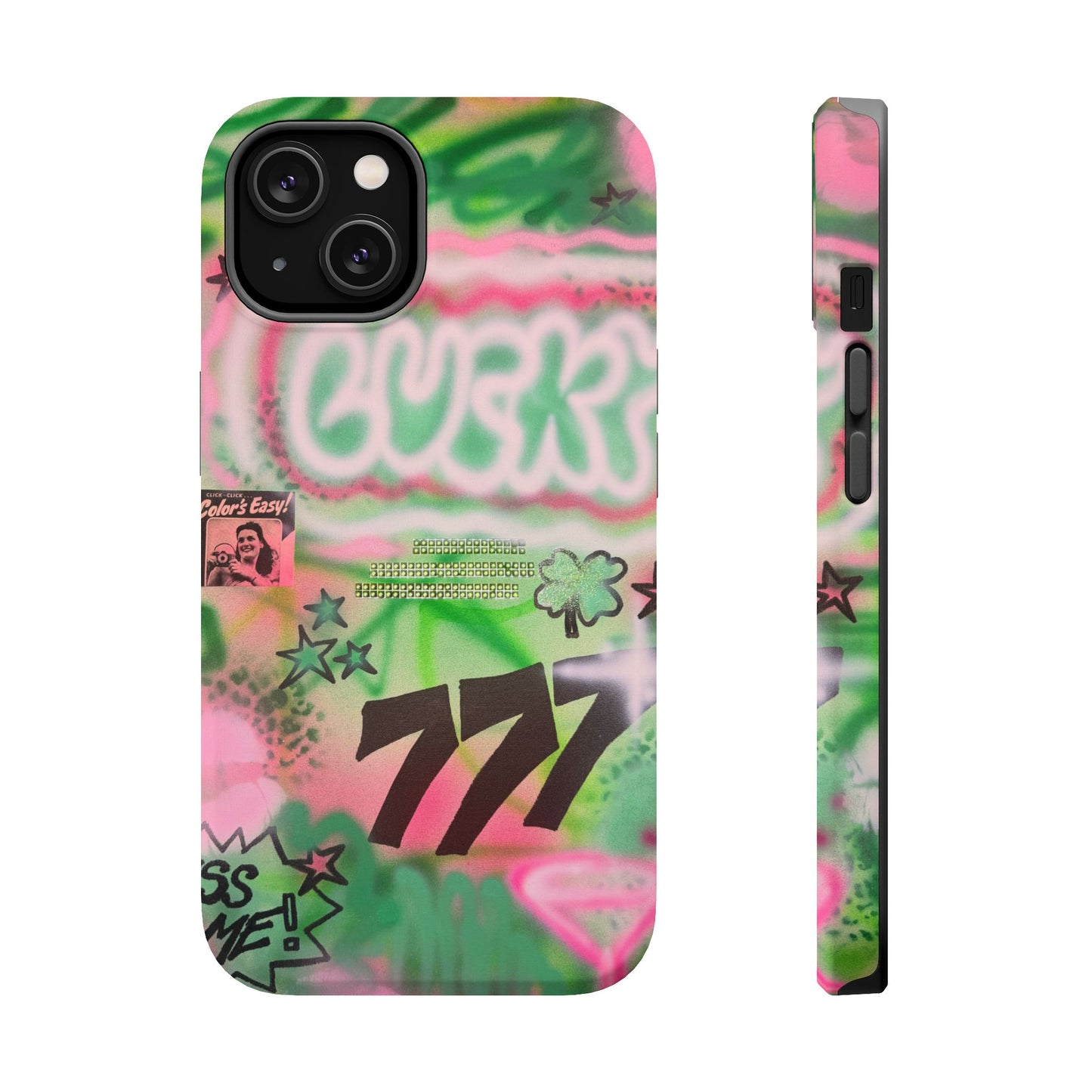 MagSafe "so lucky" airbrush iPhone case