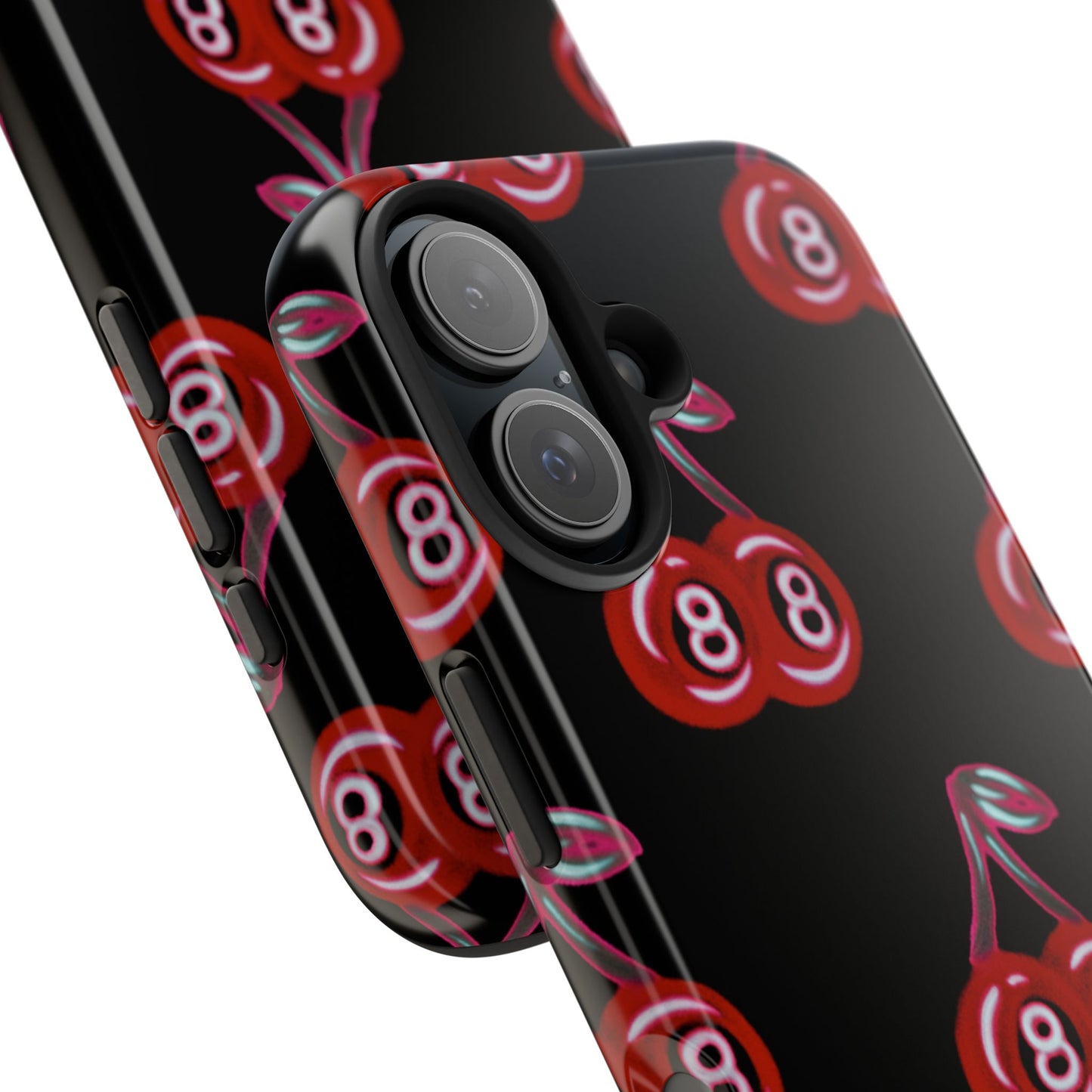 "black cherry 8ball" airbrush iPhone case