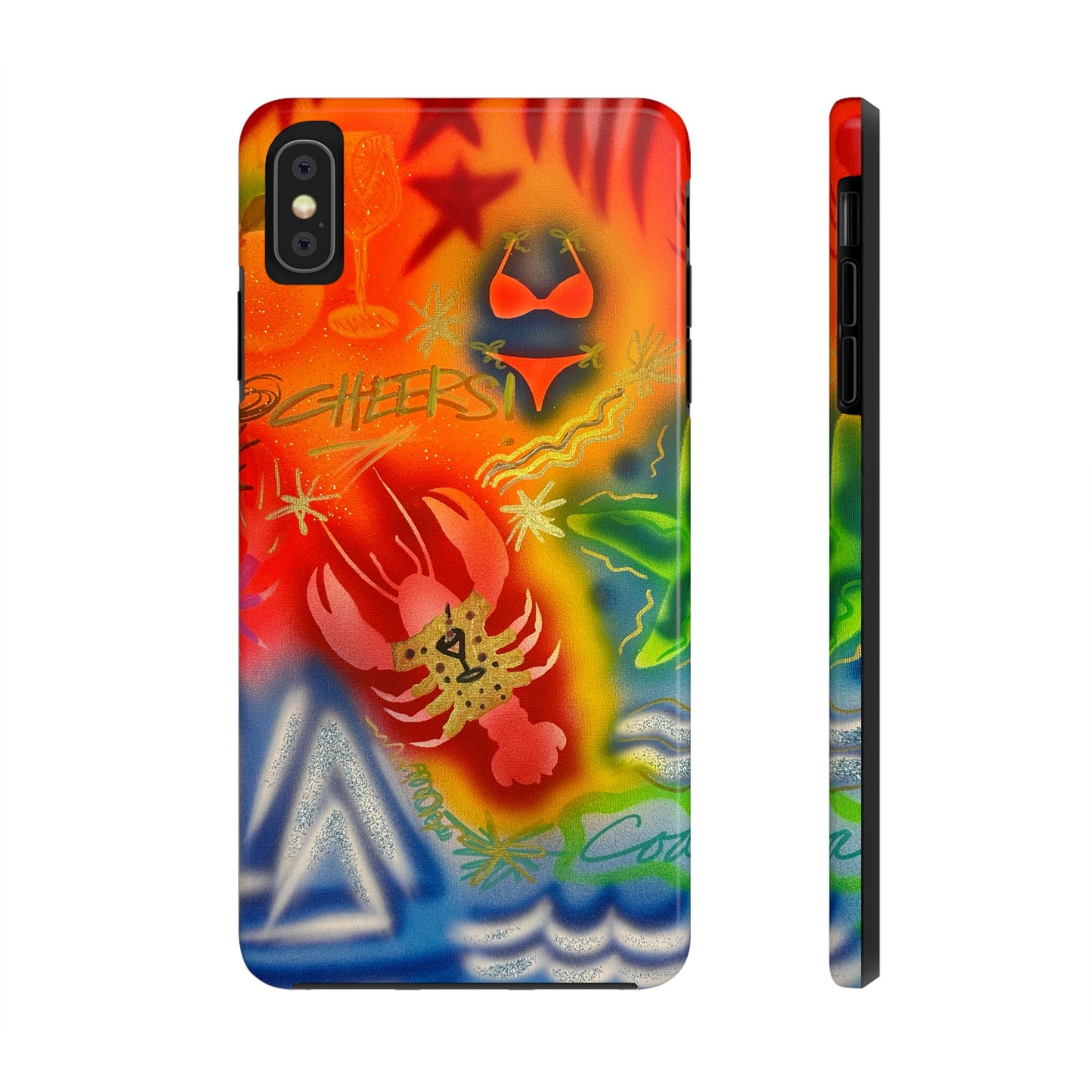 "tipsy lobster" airbrush iPhone case