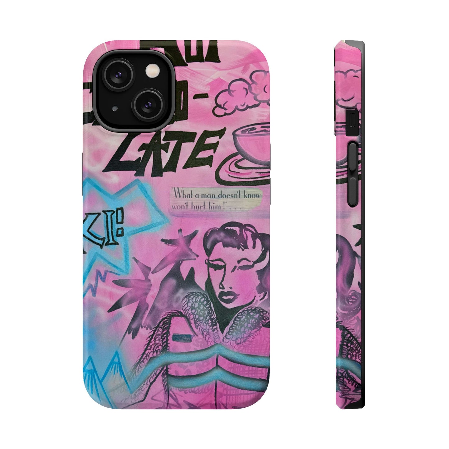 MagSafe "avant le ski" airbrush iPhone case