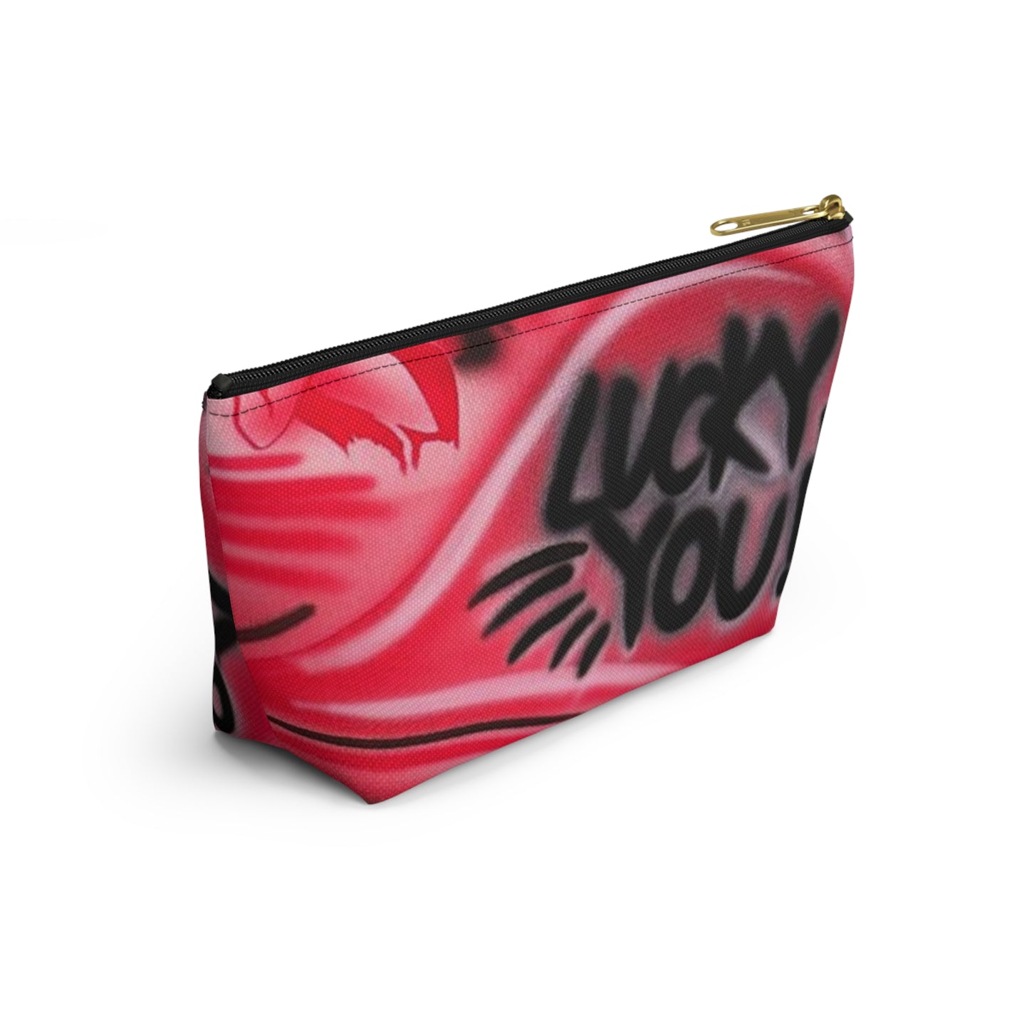 "lucky you pt. 3" airbrush makeup pouch