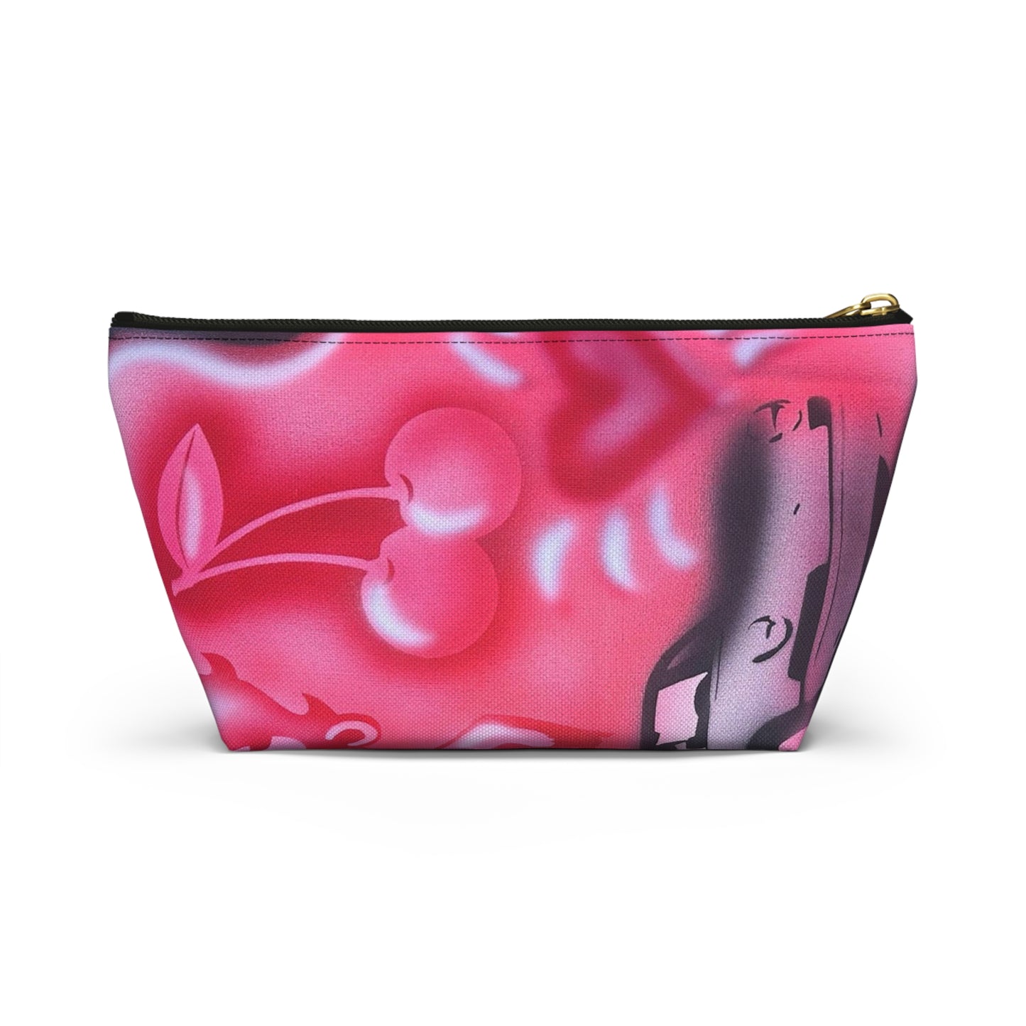 "on her way" airbrush makeup pouch