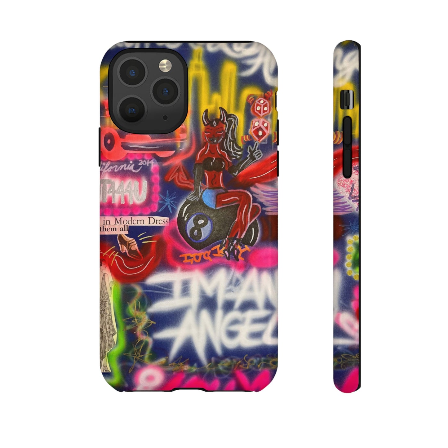 "im an angel" airbrush iPhone case