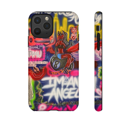 "im an angel" airbrush iPhone case