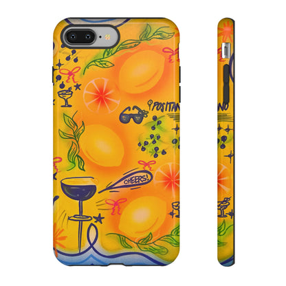 "citrus coastline" airbrush iPhone case