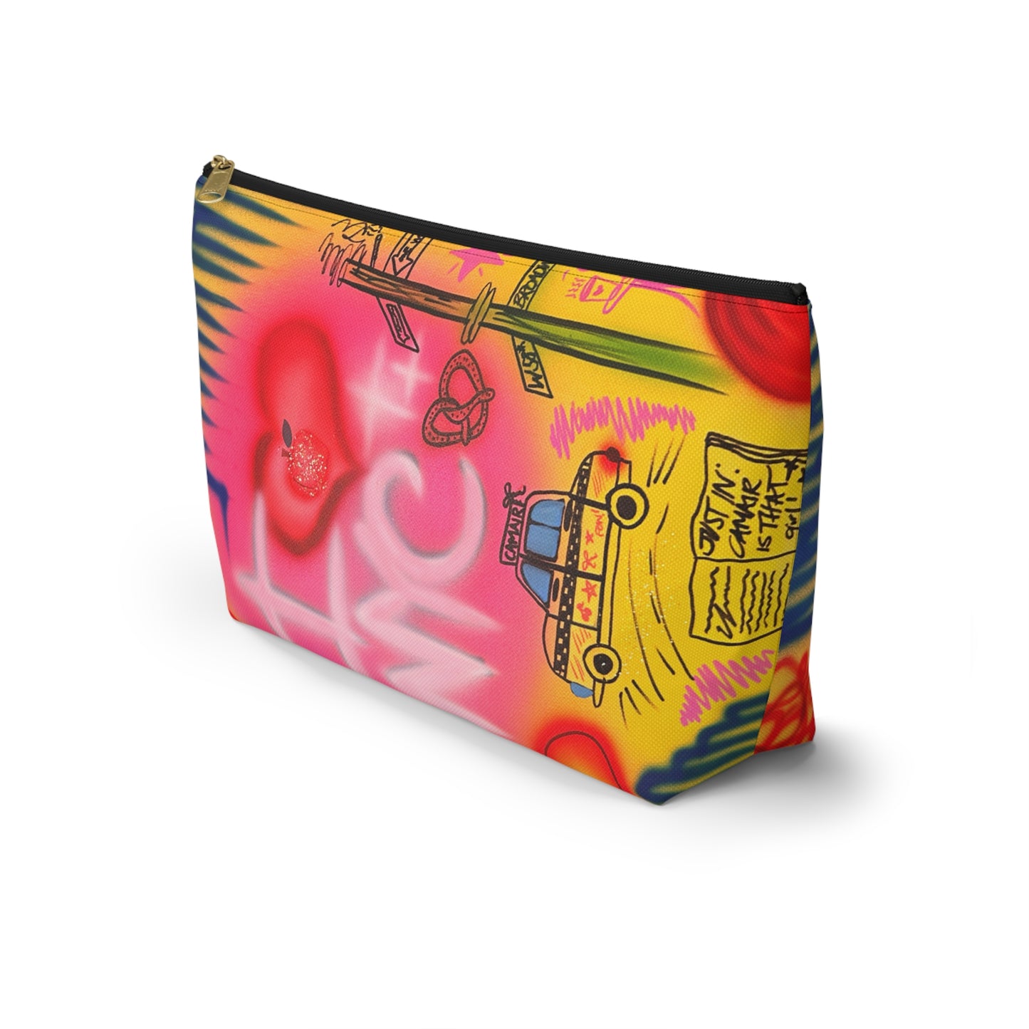 "in the city" airbrush makeup pouch