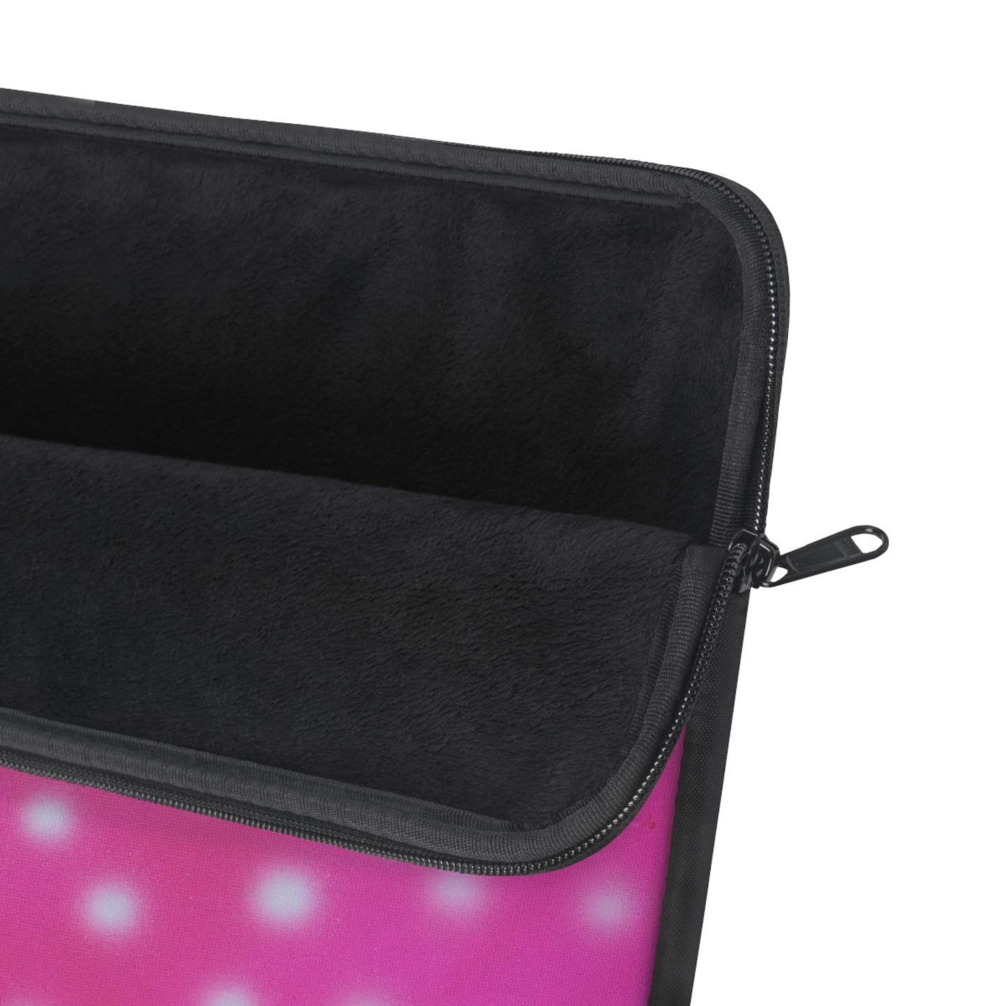 "bubblegum polka dot" airbrush laptop sleeve