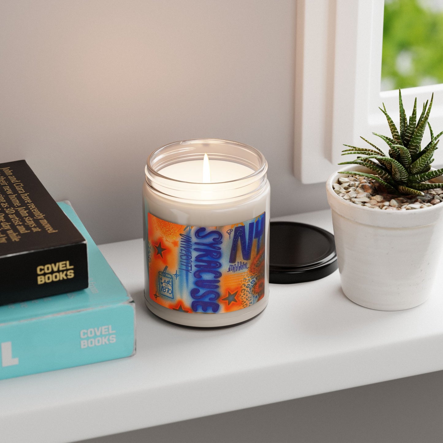 "syracuse" airbrush soy candle