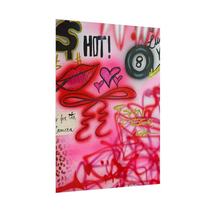 "IT girl" airbrush rolled print