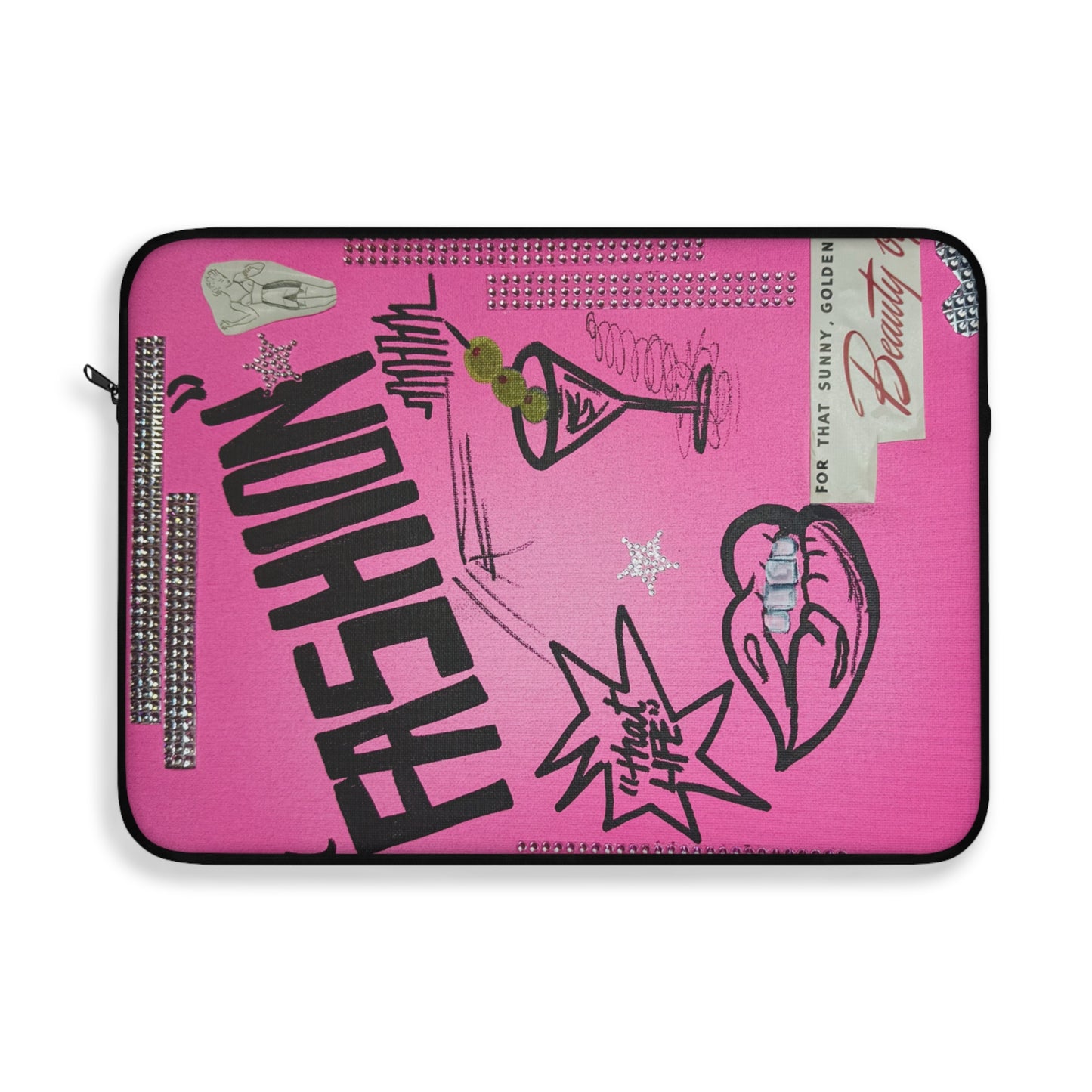 "high fashion" airbrush laptop sleeve
