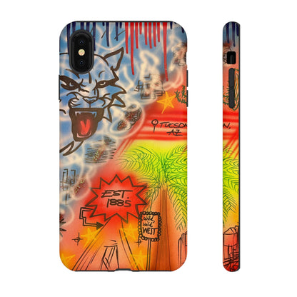 "university of arizona pt. 2" airbrush iPhone case