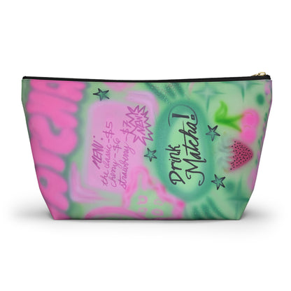 "matcha!" airbrush makeup pouch