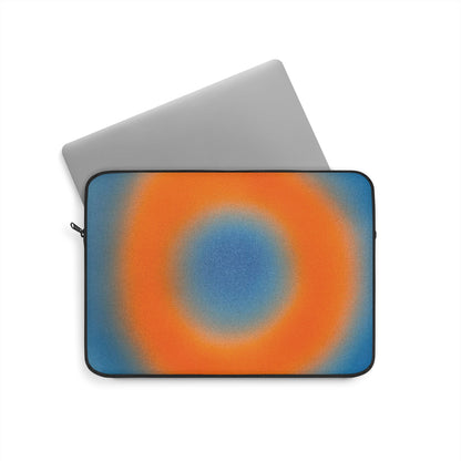 "citrus sky aura" airbrush laptop sleeve