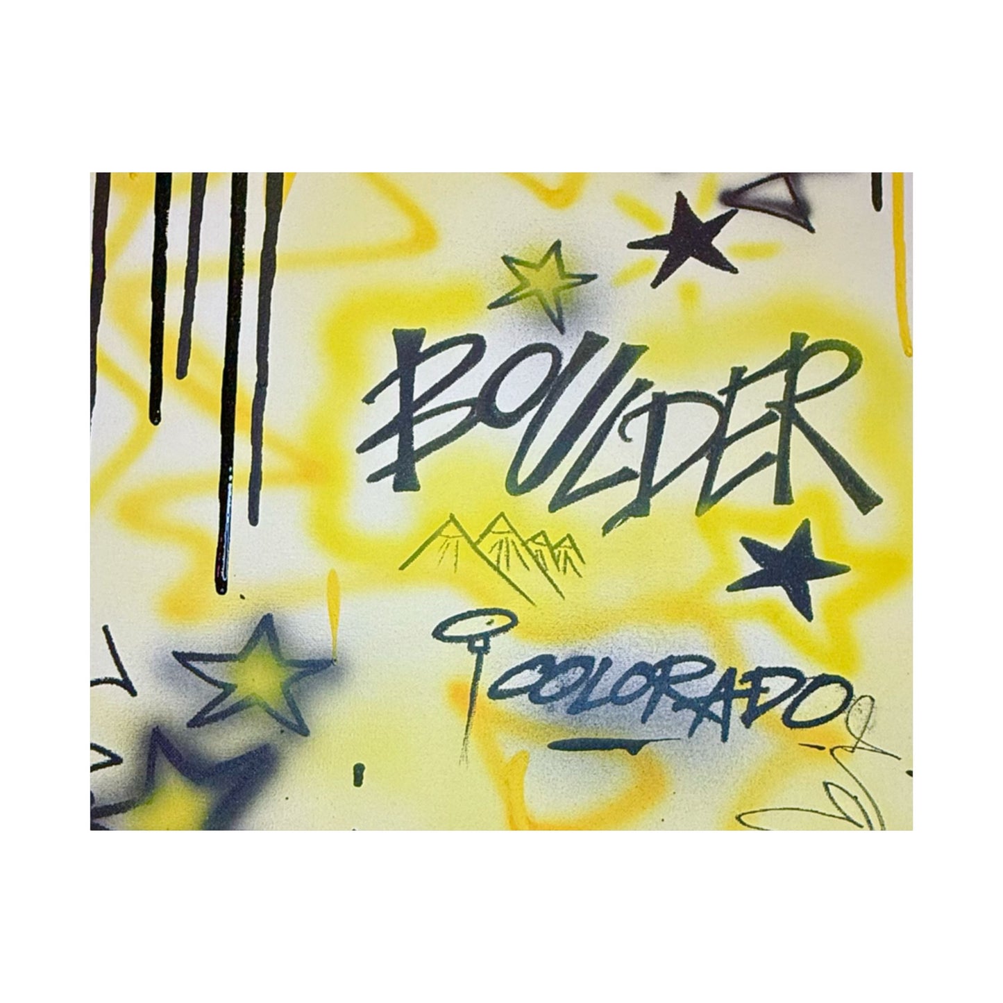 "boulder" airbrush horizontal print