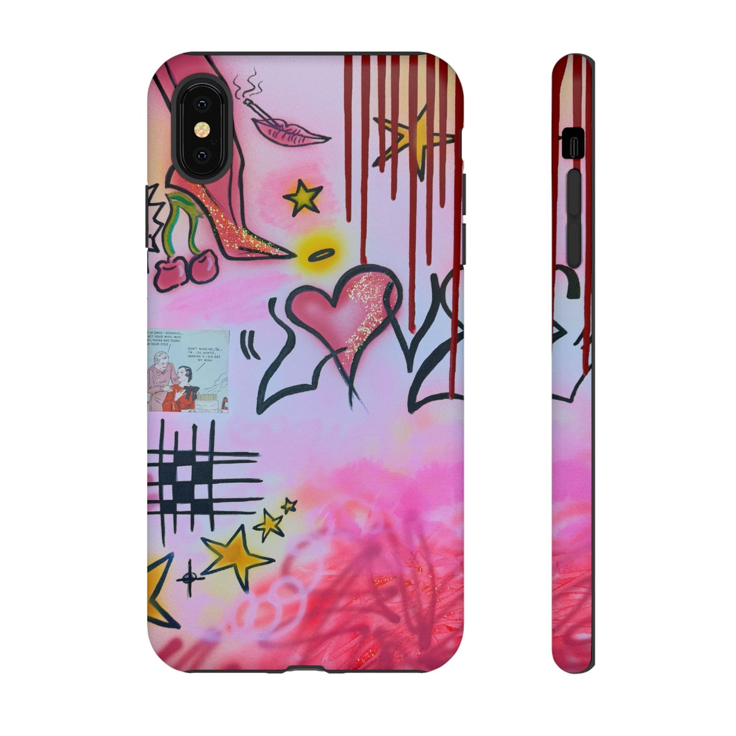 "cherry luvr" airbrush iPhone case