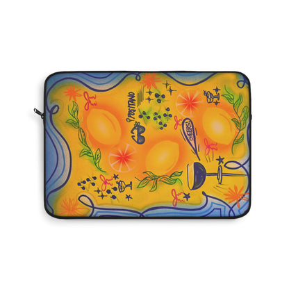 "citrus coastline" airbrush laptop sleeve