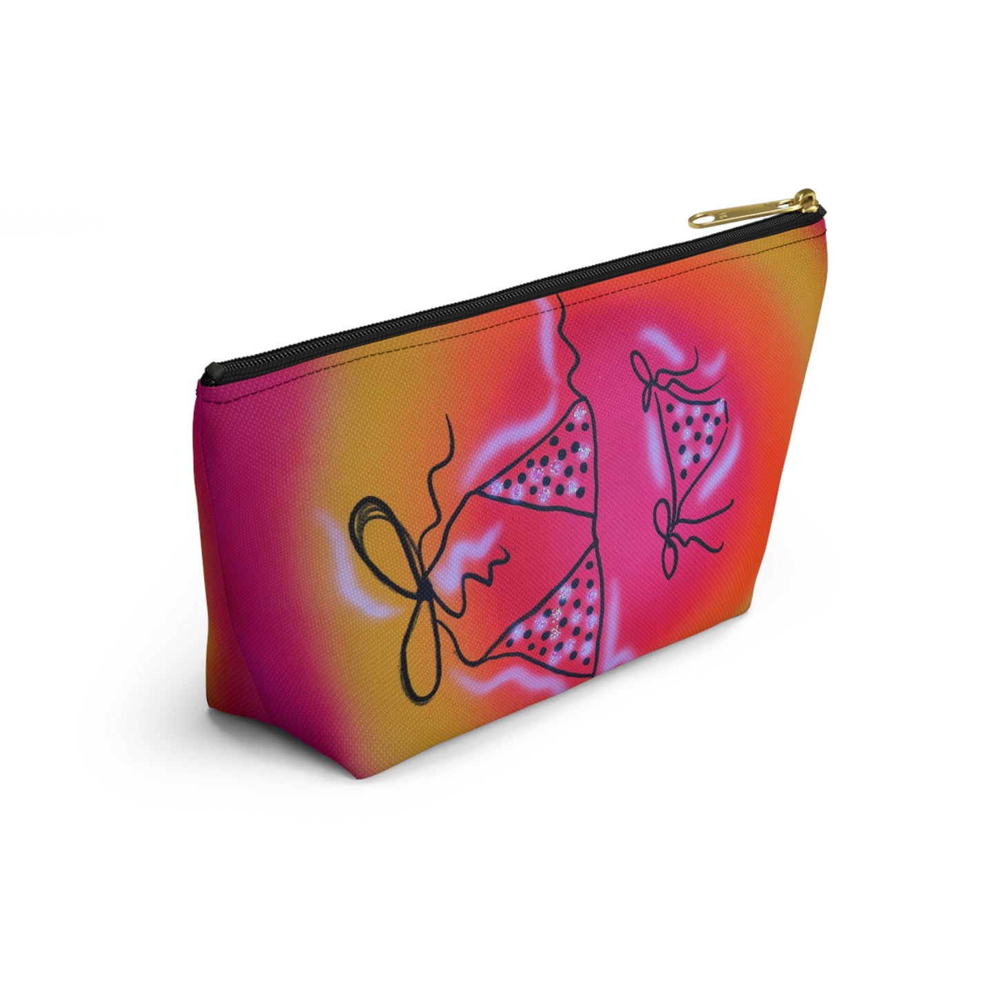 "glitter bikini" airbrush makeup pouch