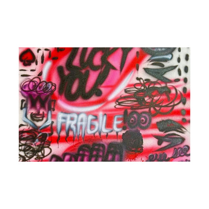 "lucky you!" airbrush horizontal print