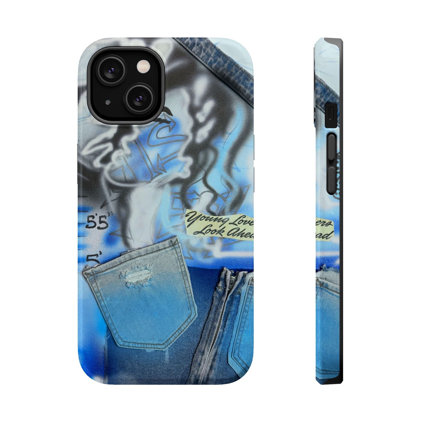 MagSafe "young lovers" airbrush iPhone case