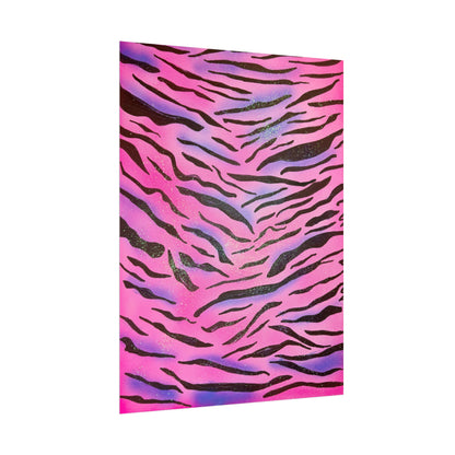 "glitter zebra" airbrush rolled print