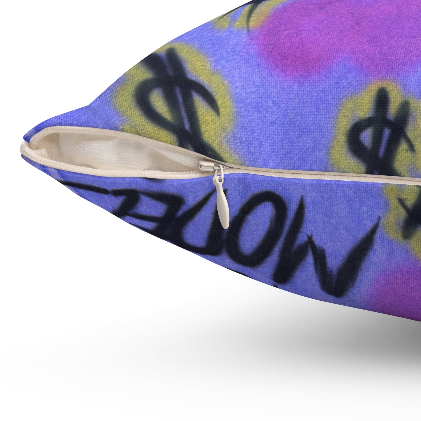 "eye$ on lies" airbrush pillow