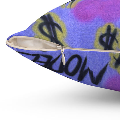 "eye$ on lies" airbrush pillow