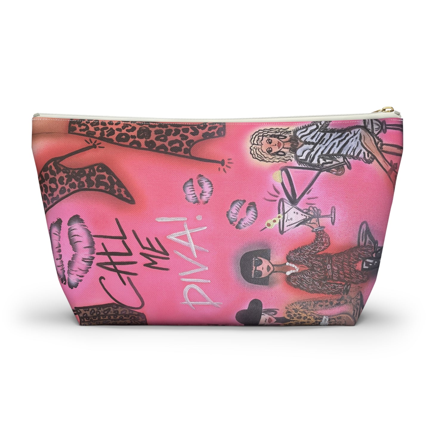 "party diva" airbrush makeup pouch