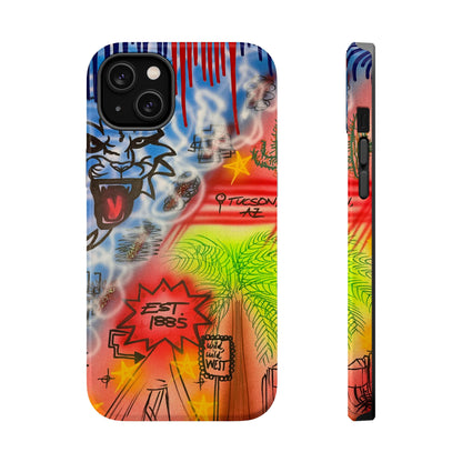 MagSafe "university of arizona pt. 2" airbrush iPhone case