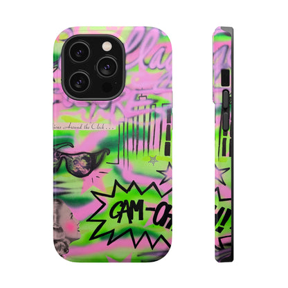 MagSafe "green camo" airbrush iPhone case
