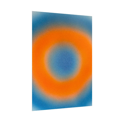 "citrus sky aura" airbrush rolled print