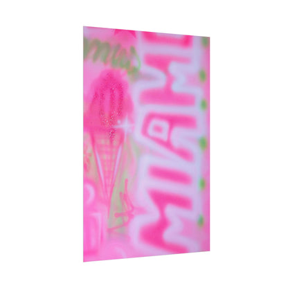 "sunset sorbet" airbrush rolled print