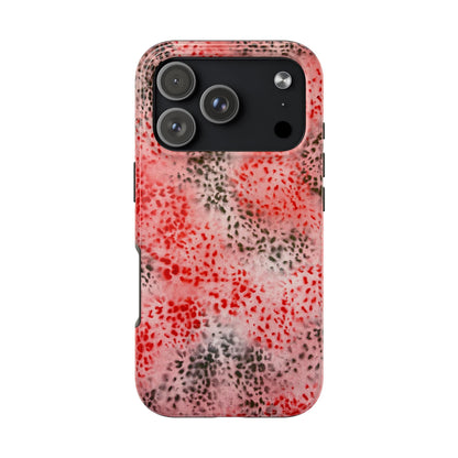 "red cheetah" airbrush iPhone case