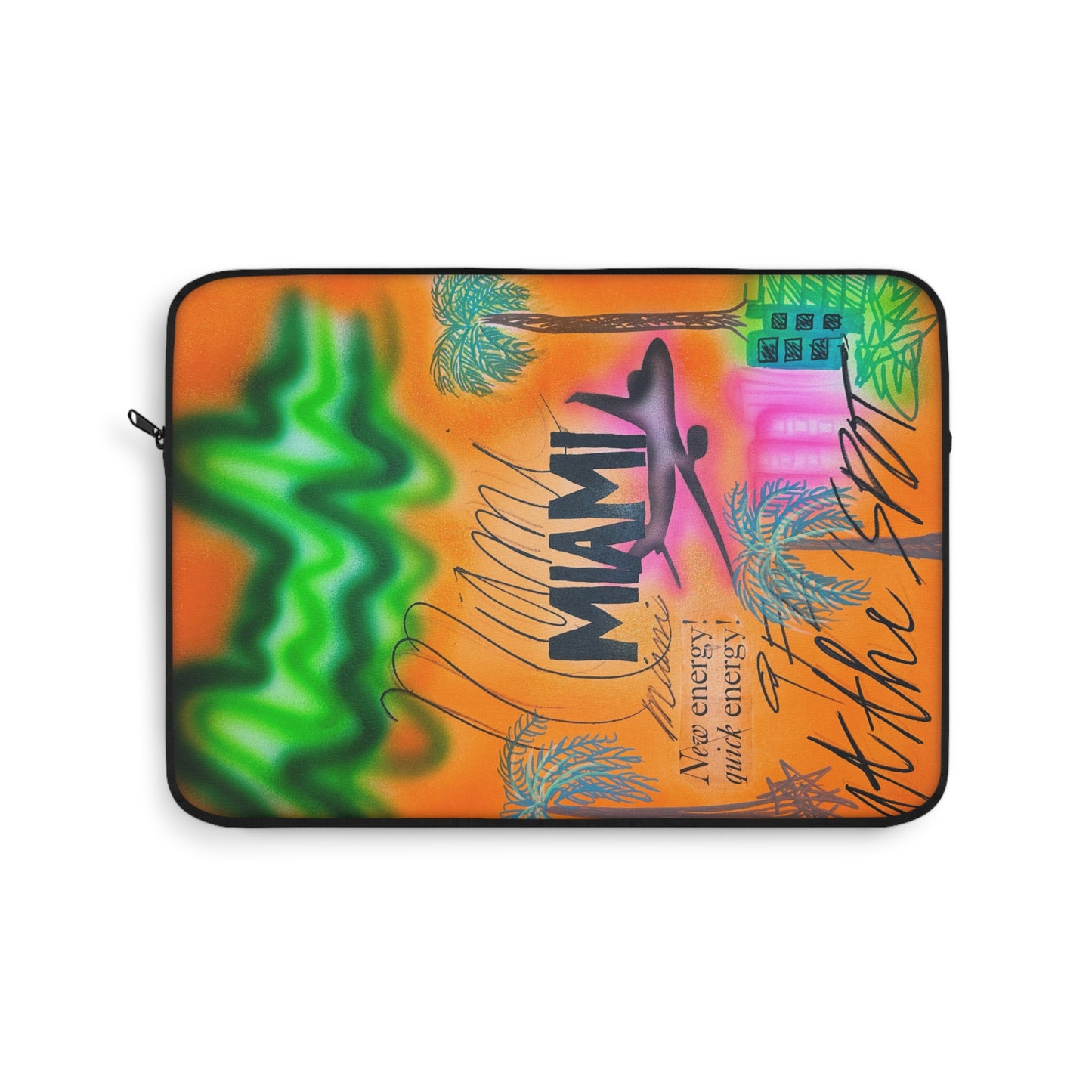 "miami, fl" airbrush laptop sleeve