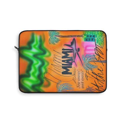 "miami, fl" airbrush laptop sleeve
