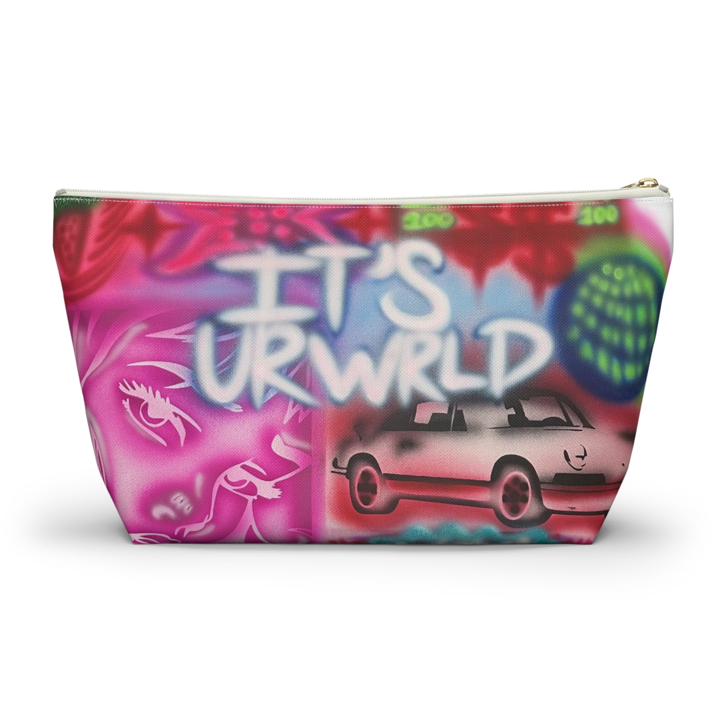 "it's ur WRLD" airbrush makeup pouch