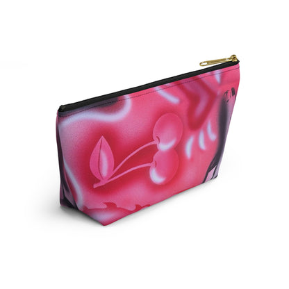 "on her way" airbrush makeup pouch