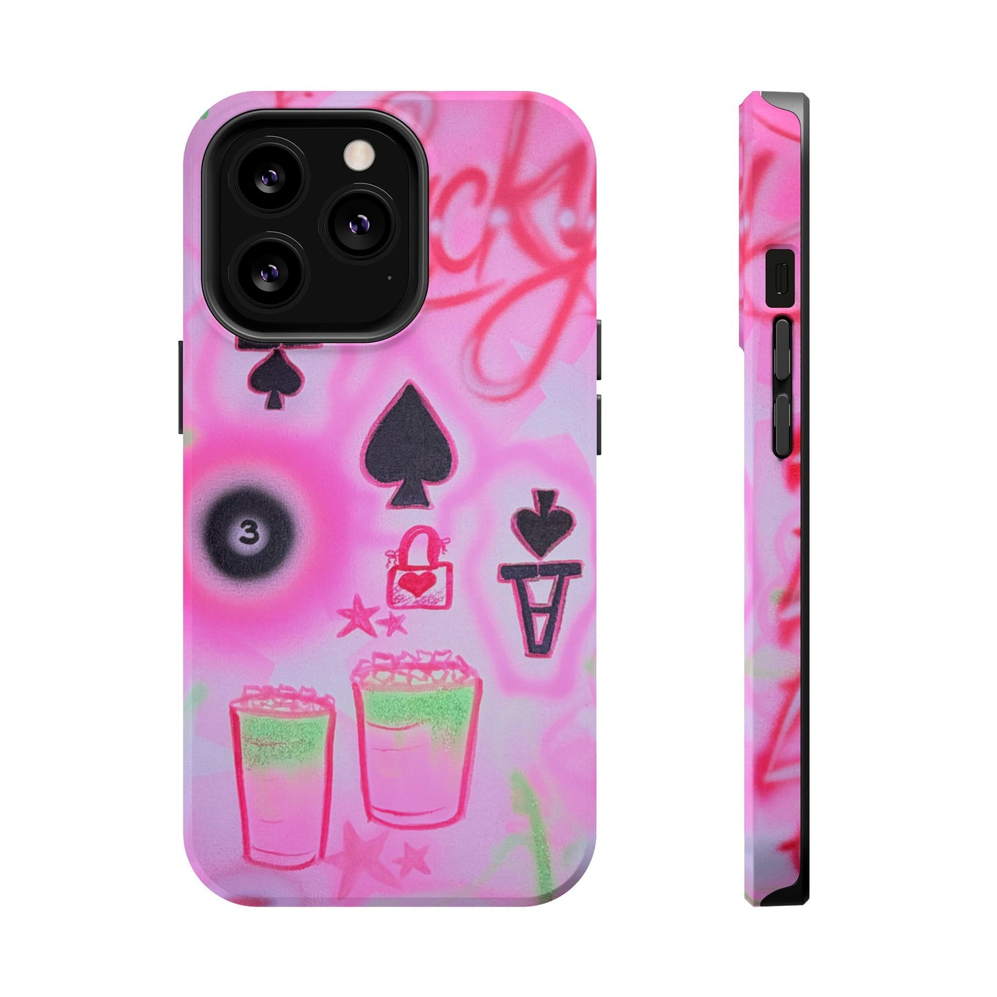 MagSafe "lucky ace" airbrush iPhone case