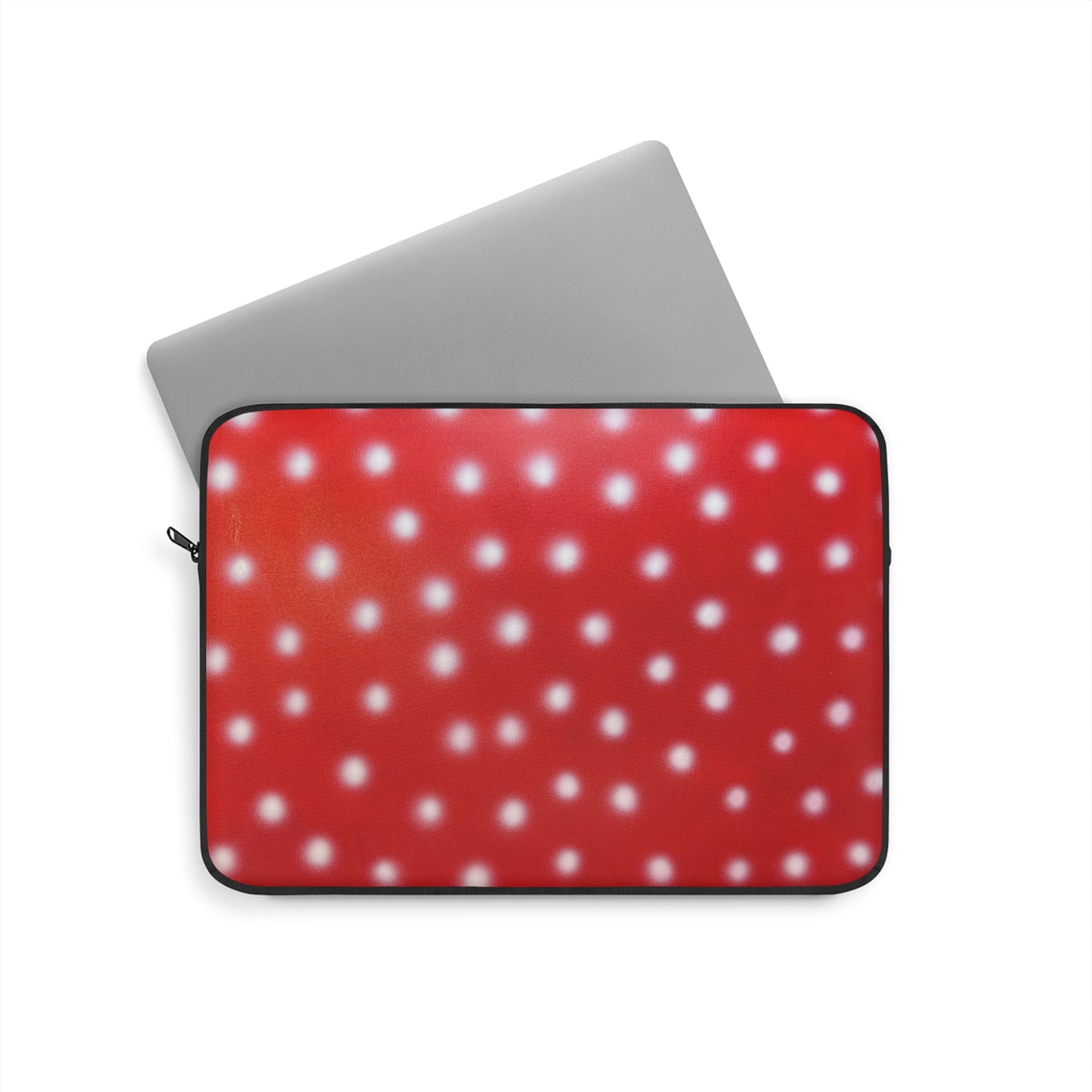"cherry crush polka dot" airbrush laptop sleeve