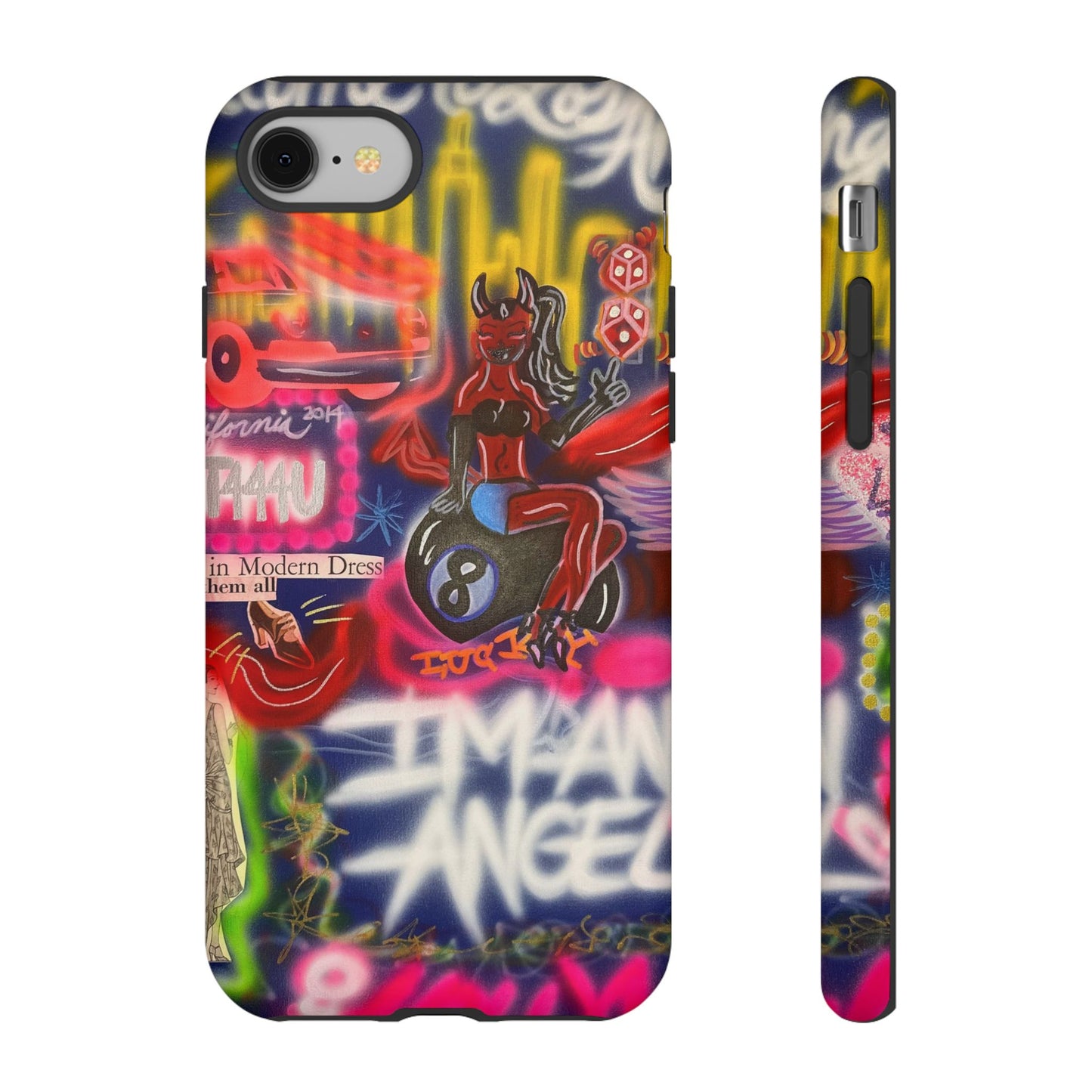 "im an angel" airbrush iPhone case