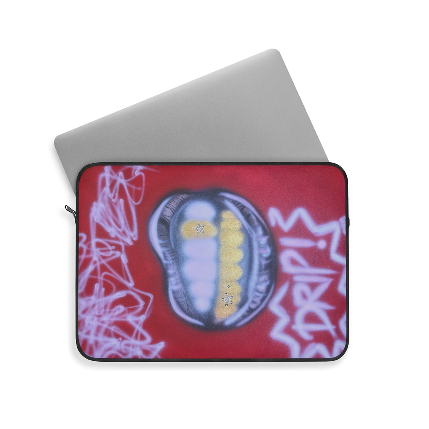 "tooth drip" airbrush laptop sleeve
