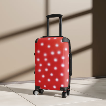 "cherry crush polka dot" airbrush suitcase