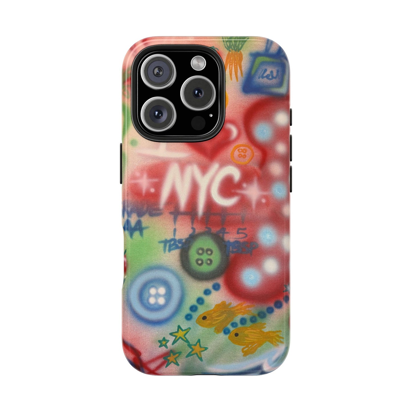"i <3 NYC" airbrush iPhone case