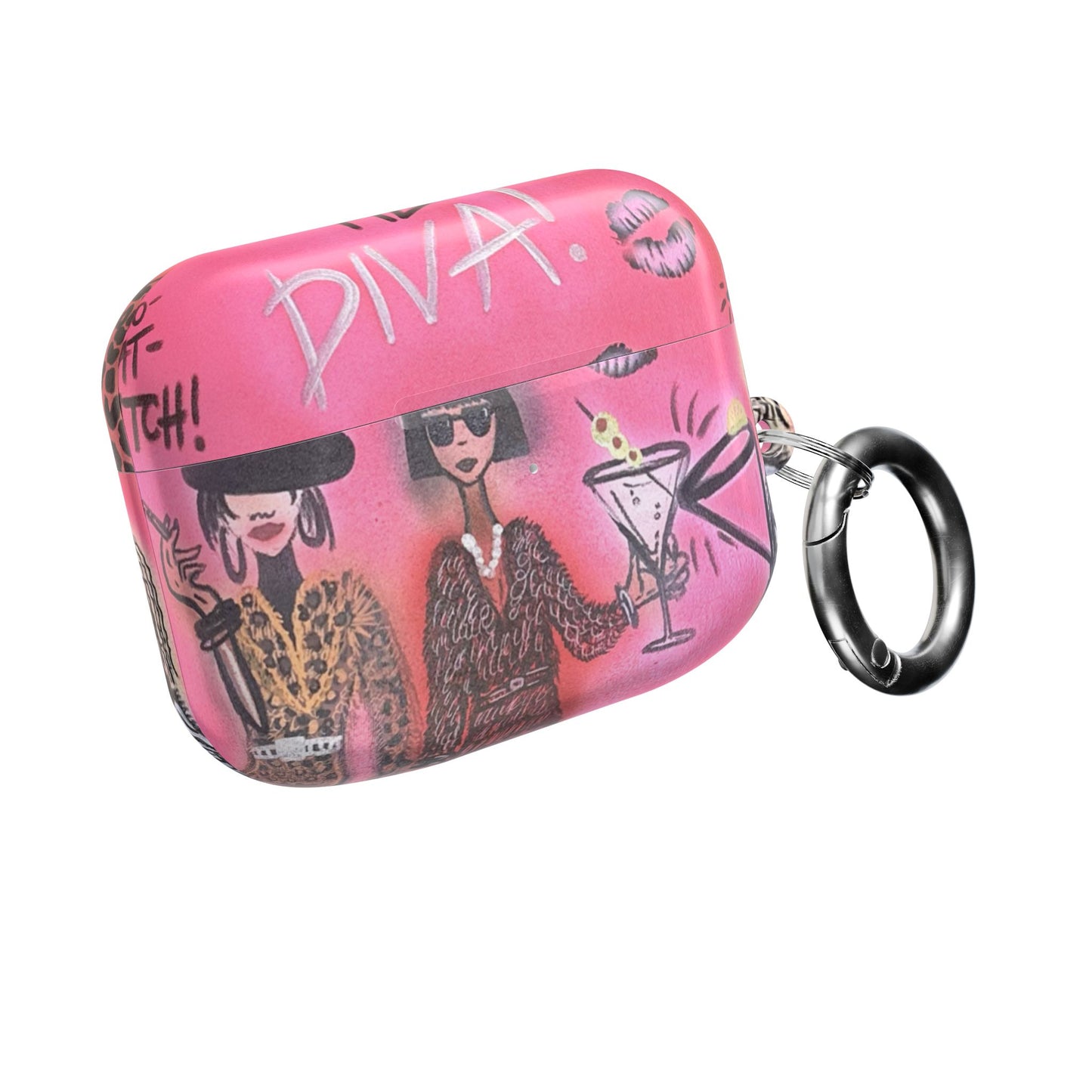 "party diva" airbrush airpod cases