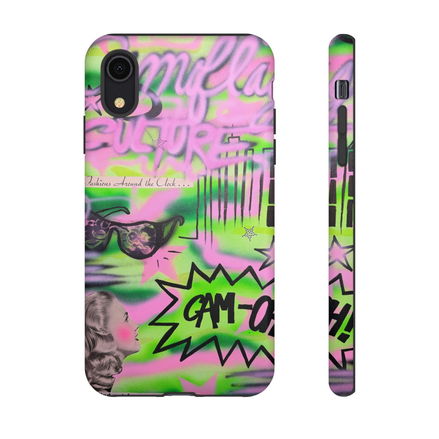 "green camo" airbrush iPhone case