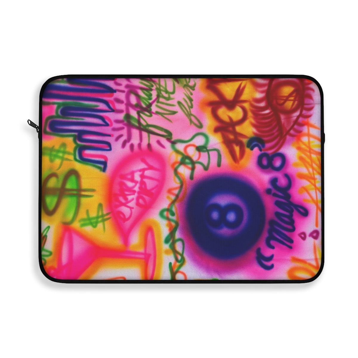 "colorful chaos" airbrush laptop sleeve