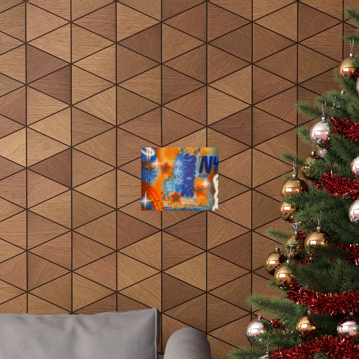 "syracuse" airbrush horizontal print